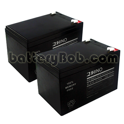 A Rhino Toyo SLA10-12/T25 Sealed Lead Acid Battery With Faston F2 1/4 - TWO PACK