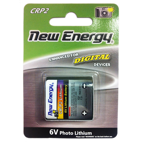 New Energy CRP2 6V CAMERA BATTERY Two Pack
