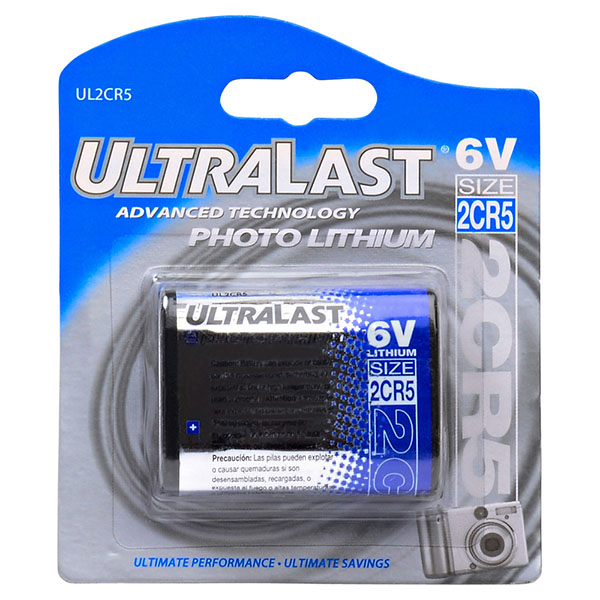 UltraLast 2CR5 6V CAMERA BATTERY