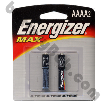 ENERGIZER MAX  AAAA 2 Packs of Two Batteries. Total of 4 Batteries AAAA