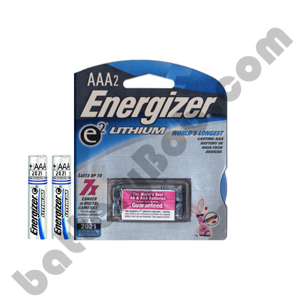 AAA e2 Lithium Energizer L92 World's Best AAA 2 Pack  L92