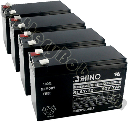 Rhino Toyo or Genesis SLA7-12 Alarm, Medical or UPS Battery - 4 PACK - 12 Volt 7 Ah - SLA7-12