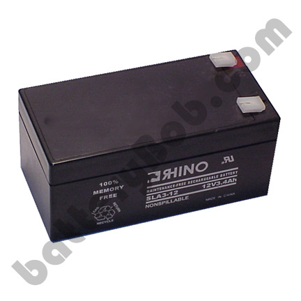 Rhino or Toyo SLA3-12  Medical or UPS Replacement Battery 12 volt 3.3 or  3.4 Ah