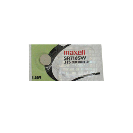 MAXELL 315 SR716SW - 1 Battery Official OEM Replacement