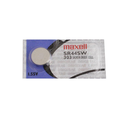MAXELL 303 SR44SW  1 Battery Official OEM Replacement