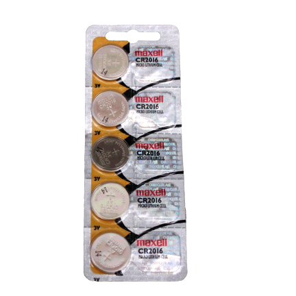 MAXELL CR2016 - 1 pack of 5 Batteries