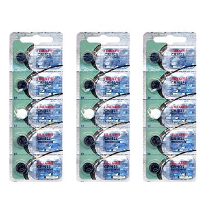 MAXELL CR1025 - 3 Packs of 5 Batteries