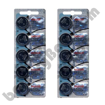 MAXELL CR2012 - 2 Packs of 5 Batteries