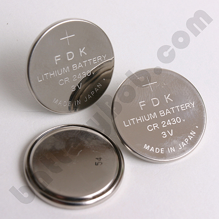 CR2430 Sony or GP 3 volt Lithium Coin Cell. Single Battery.