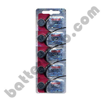 MAXELL CR1216 - 1 Pack of 5 Batteries