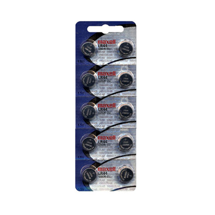 L1154 same as LR44 Maxell - 1 Pack of 10 Batteries
