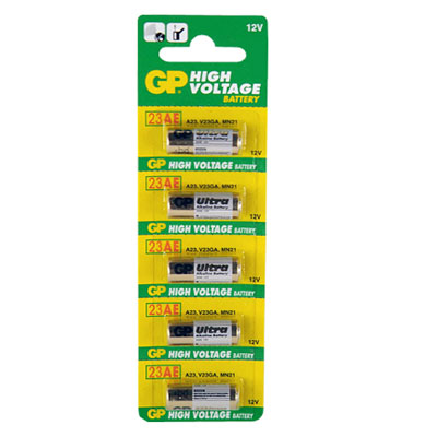 23A (23AE) 12V Alkaline - 1 Five Pack Sanyo Premium Quality