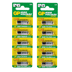 GP 23A (23AE) 12V Alkaline - 2 Packs of Five