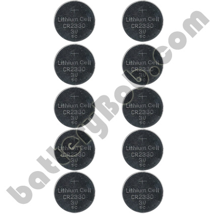 CR2330 Lithium 2 Packs of 5 Batteries - Panasonic or Equivalent - 3 Volt 210 mAh - Comp-101