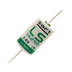 1/2 AA Saft LS14250 Axial  Terminals 3.6V Lithium 1000 mAh. COMP-4-5 Single Battery
