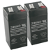 Rhino SLA4.5-4 or Toyo Medical or UPS Battery - 2 PACK - 4 Volt 4.5 Ah - SLA4.5-4