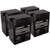 Rhino or Toyo SLA12-6 Medical or UPS Battery - 4 PACK - 6 Volt 12 Ah - SLA12-6