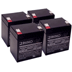 Rhino SLA4-12 or Toyo Alarm, Medical or UPS Battery - 4 PACK - 12 volt 4.5 Ah - SLA4-12