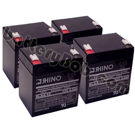 Rhino SLA4-12 or Toyo Alarm, Medical or UPS Battery - 4 PACK - 12 volt 4.5 Ah - SLA4-12