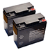 A Recreational Scooter Replacement Battery - 12V 18Ah Sealed Lead Acid - Two Pack - SLA17-12