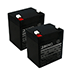 A Recreational Scooter Replacement Battery - 12V 5Ah Sealed Lead Acid - Two Pack - SLA5-12