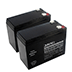 A Recreational Scooter Battery - 12V 10Ah (Tall) Sealed Lead Acid - Two Pack - SLA10-12T/T25