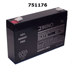 Rhino SLA7-6 Alarm, Medical or UPS Replacement Battery 6 volt 7.2 Ah