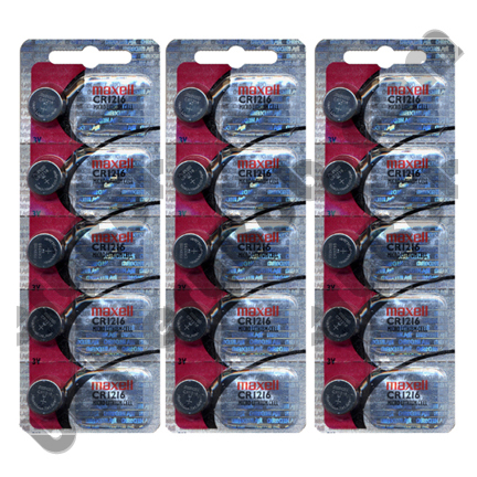 Maxell CR1216 - 3 Packs of 5