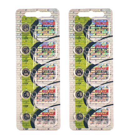 MAXELL 399 SR927W - 2 Packs of 5