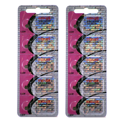 MAXELL 337 - SR416SW - 2 Packs of 5 Batteries
