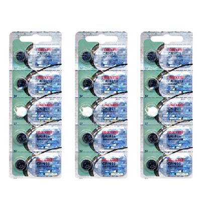 MAXELL CR1025 - 3 Packs of 5 Batteries