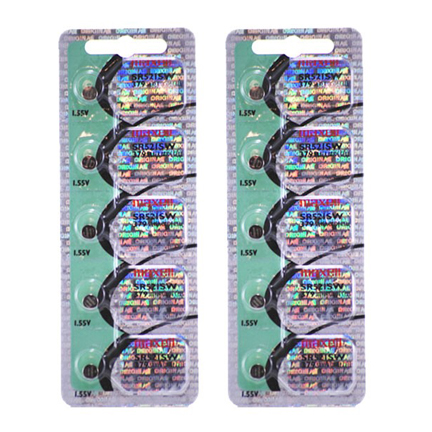MAXELL 379 SR521SW - 2 Packs of 5 Batteries