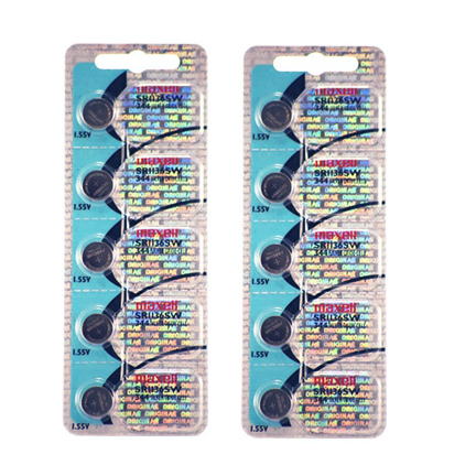 MAXELL 344 SR1136SW - 2 Packs of 5 Batteries.