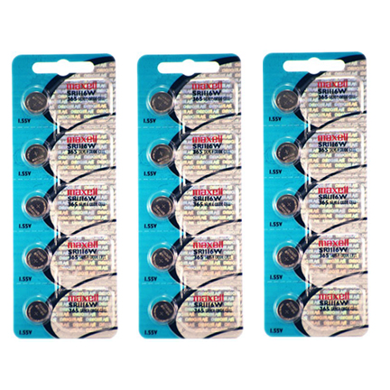 MAXELL 365 SR1116W - 3 Packs of 5