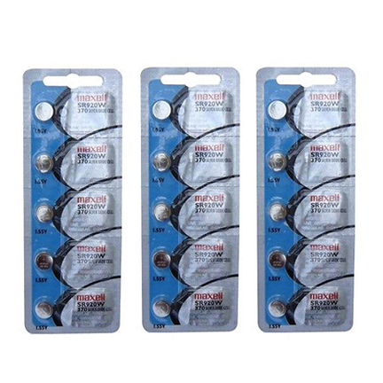 MAXELL 370 SR920W - 3 Packs of 5 Batteries