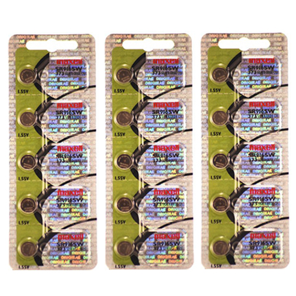 MAXELL 373 SR916SW - 3 Packs of 5 Batteries