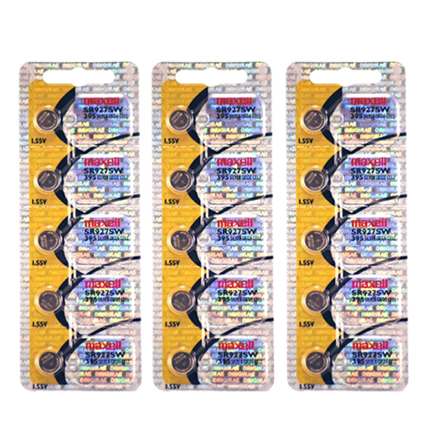 MAXELL 395 SR927SW - 3 Packs of 5 Batteries