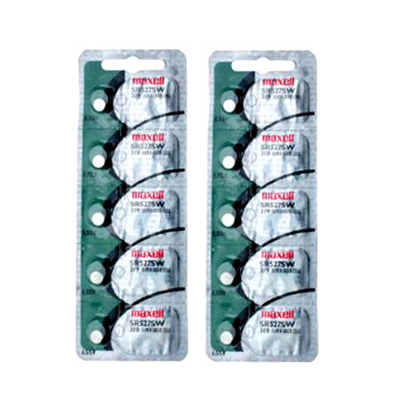 MAXELL 319 SR527SW - 2 Packs of 5 Batteries