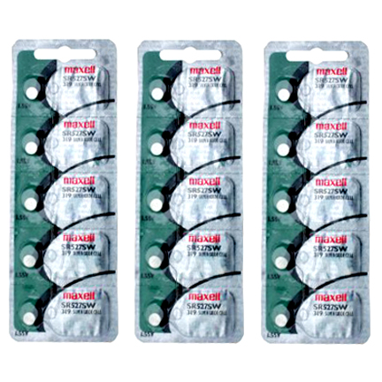 MAXELL 319 SR527SW - 3 Packs of 5 Batteries