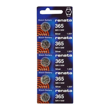 Renata 365 SR1116W - 1 Pack of 5 Batteries