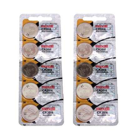 Maxell CR2016 - 2 Packs of 5 Premium Date Code