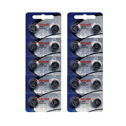 L1154 same as LR44 Maxell - 2 Packs of 10 Batteries