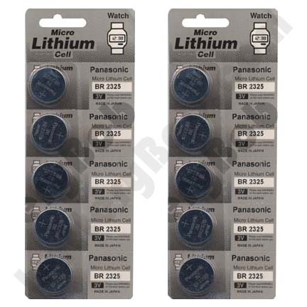 Panasonic BR2325 - 2 Pack of 5 single bagged Batteries