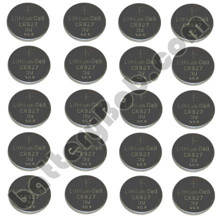 CR927 20 Pack Lithium Coin Cell Battery 3 Volt 30 mAh. LITH-35 20 CR 927 in Single Bags.