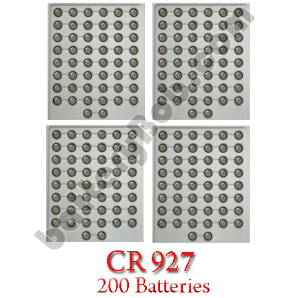 LITH-35  - CR927 200 Pack  Lithium Coin Cell Battery 3 Volt 30 mAh. 200 CR927 in a Tray.