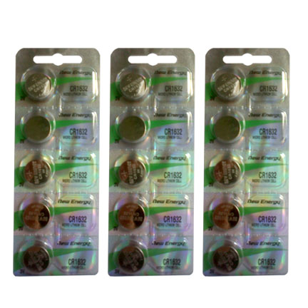 CR1632 - Coin Cell Primary New Energy - New Energy CR1632 - 3 Packs of Five