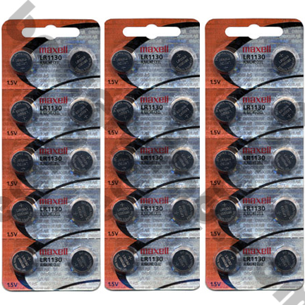Maxell LR1130 - 30 Batteries AG10